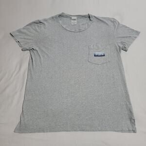 Victoria’s Secret PINK Women’s Gray Pocket Tee T-Shirt Size Small